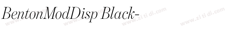 BentonModDisp Black字体转换